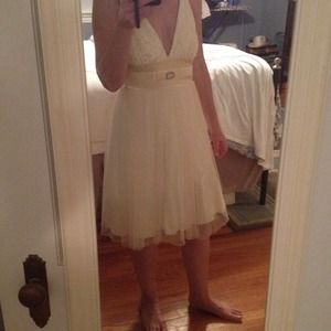 Pretty creamy yellow party dress