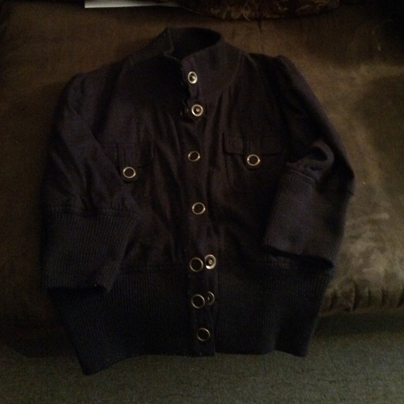 A large jacket for women color is purple