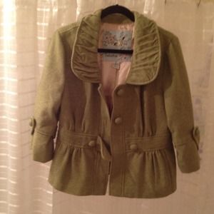 Anthropologie green blazer