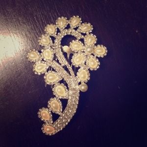 Pearl and Diamond Hair Comb