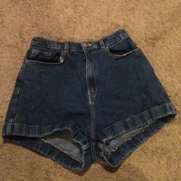 American Apparel Dark wash high waist jean