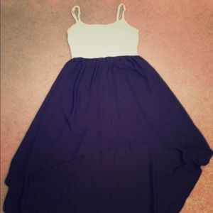 Black & White high-low dress.