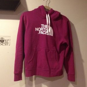 Pink North Face hoodie