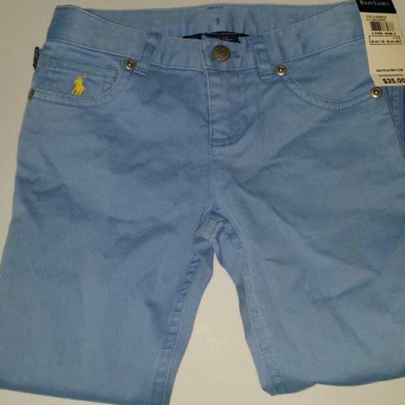 Ralph Lauren stretch light blue jeans for toddlers