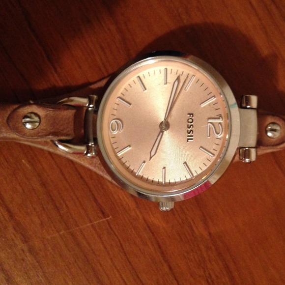 Fossil Women's Georgia Sand Leather Watch