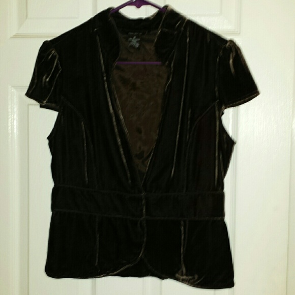 Gorgeous Velvet Chocolate brown top