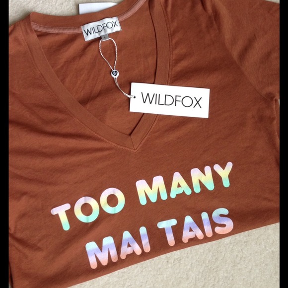 Wildfox Tops - Wildfox Too Many Mai Tais Tee