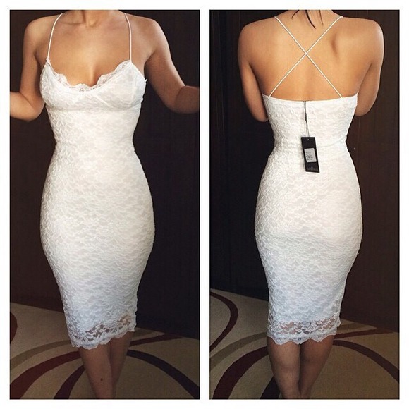 Pandora Lace midi dress