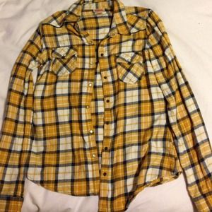 Flannel (yellow, white, and navy)