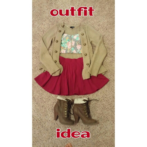 High waisted Skater Mini Skirt