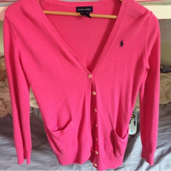 Resell Polo Ralph Lauren pink cardigan