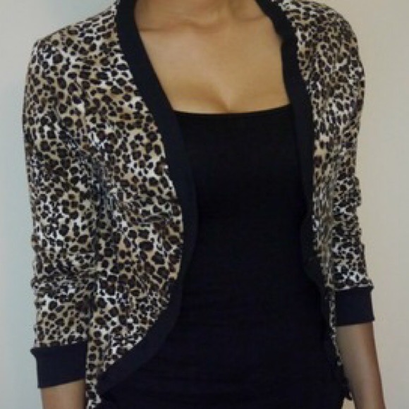 Leopard print cardigan