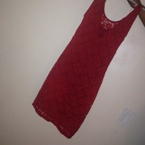 Red lace dress (better pics)