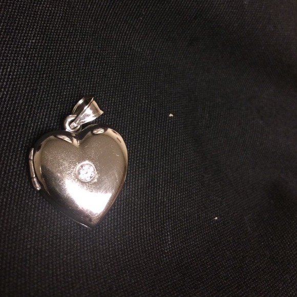 Adina reyter 925 cz AU heart locket pendant - Picture 2 of 4