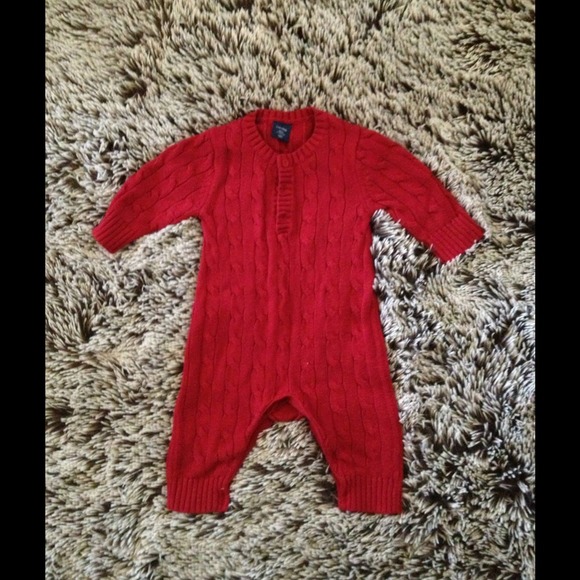 Baby gap 3-6 month red jumpsuit