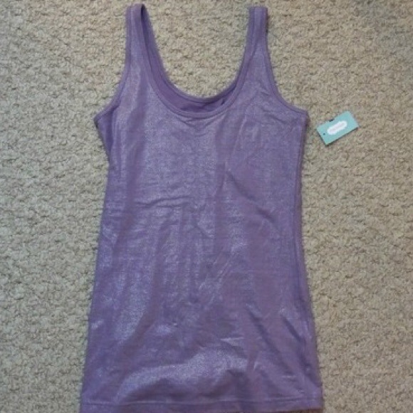 Sparkly purple layering tank