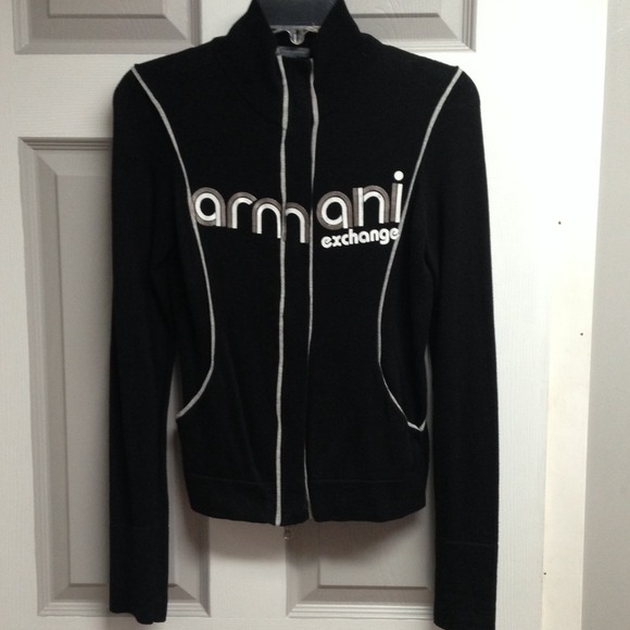 Woman's Armani Exchange zipper down sweater