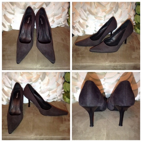 ❣❣Gray microsuede heels