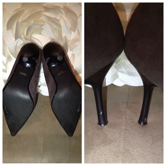 ❣❣Gray microsuede heels - Picture 4 of 4