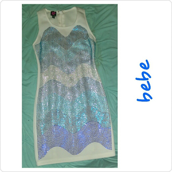 Brand new Bebe Studded Scuba Dress