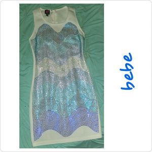 Brand new Bebe Studded Scuba Dress