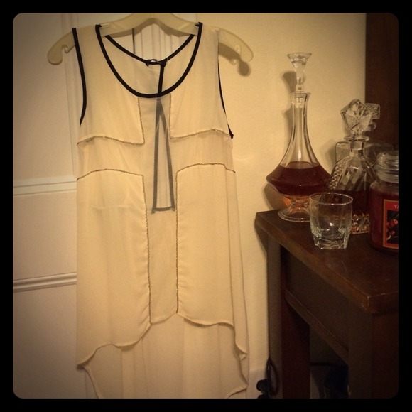 Long Sheer Tank / Cross design