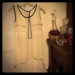 Long Sheer Tank / Cross design