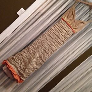 Form fitted long evening dress