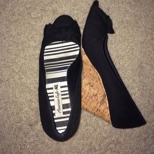 Black Wedges American Eagle