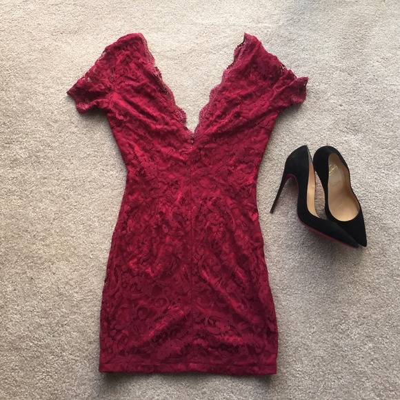 Cute Burgundy Cocktail Dress!