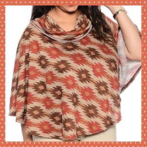 🎉H/P🎉PLUS SIZE WESTERN PONCHO PREORDER