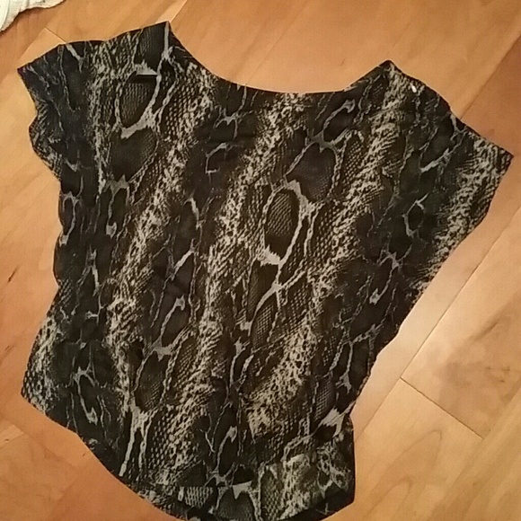 Woman's Snake Skin Patterned Top