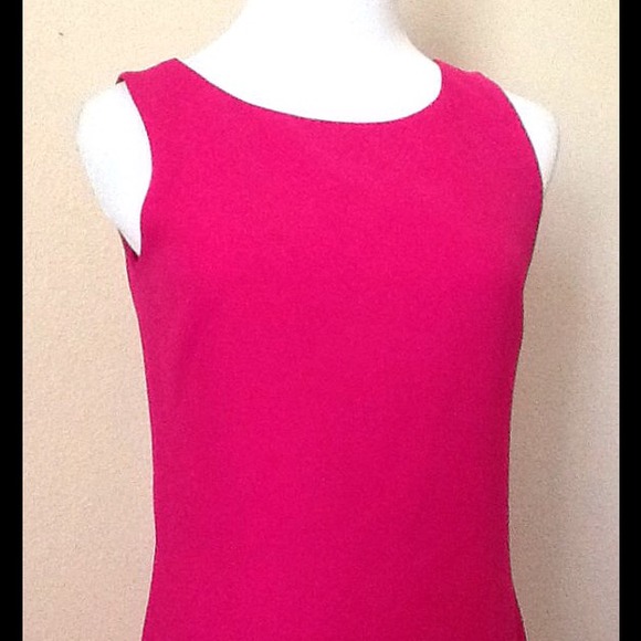 NWOT Casual Corner Fuschia Dress - Picture 3 of 4