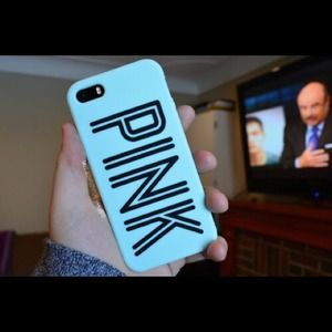 Blue Victoria's Secret Phone Case