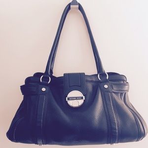 Black leather Michael Kors purse