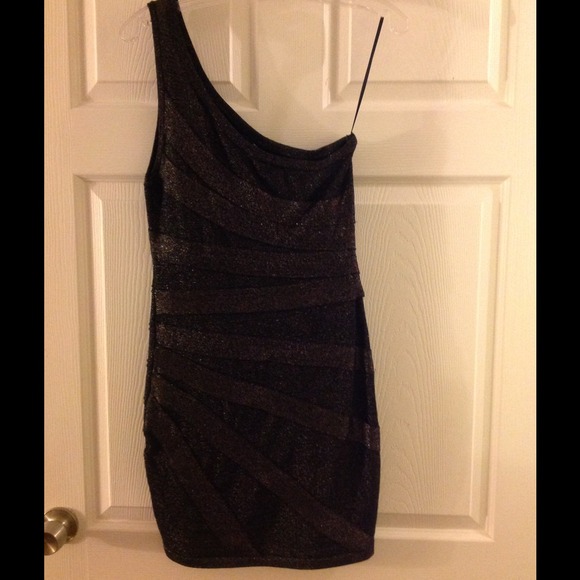 Gold Glitter Bandu Dress