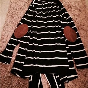 NWT striped black and white cardigan