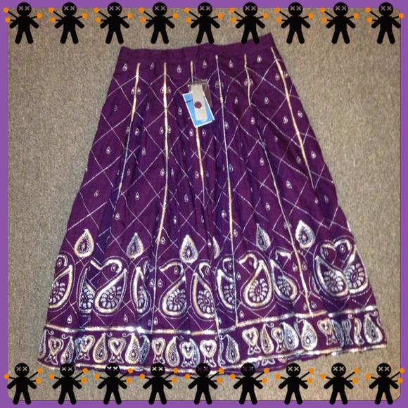 FESTIVE PURPLE SKIRT close out!