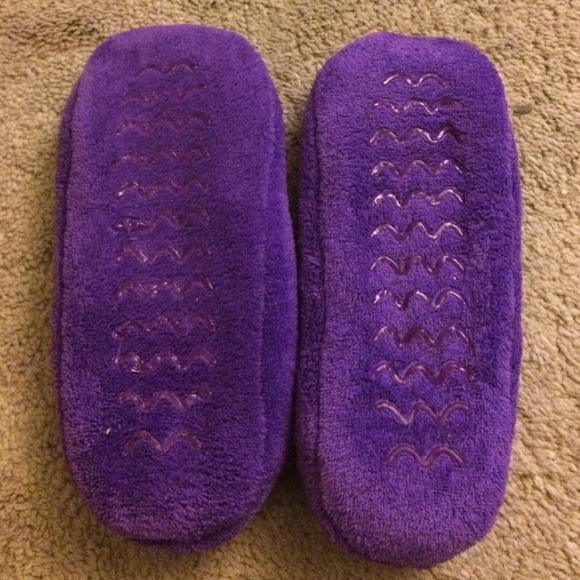 Purple Bow Slippers - Picture 2 of 3