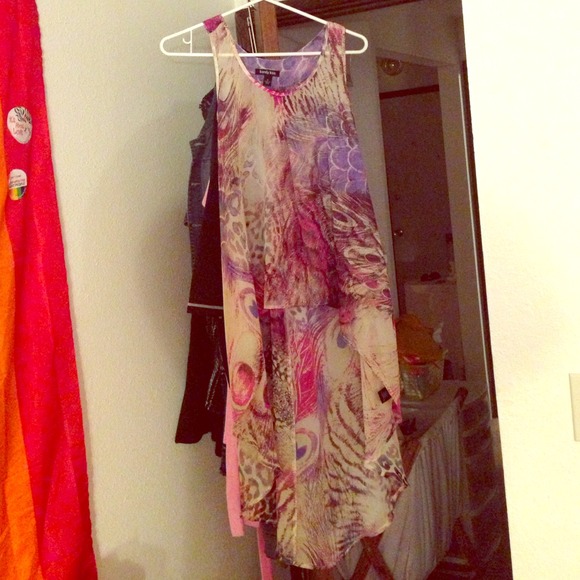 Patterned High Low Top