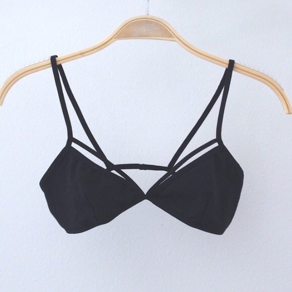 Black Cut-Out Bralette