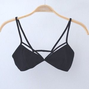 Black Cut-Out Bralette