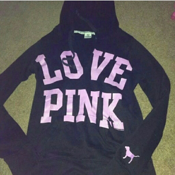 Black pink V hoodie - Picture 1 of 1