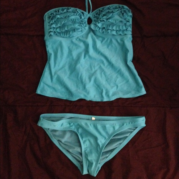 Blue Tunic Top and Bottom with Sun Dress