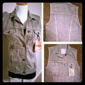 All Saints Denim Vest