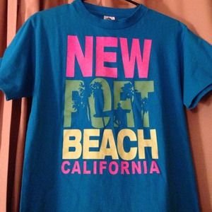 Newport Beach California teal t-shirt ☀️🌴 🌊