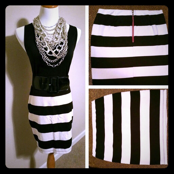 Black and White Skirt