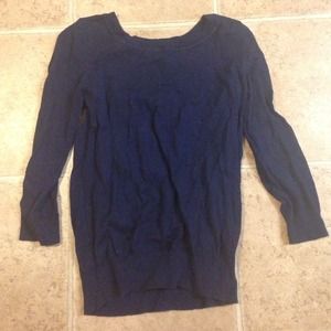 Nave blue sweater 3/4 length