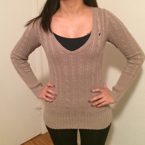 AE Tan Sweater