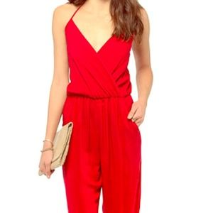 ✨💜SheInside💜✨ Red Halter Jumpsuit !